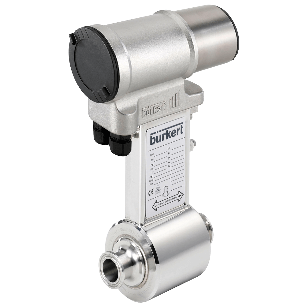Burkert Full Bore Magmeter, Hygienic Process Connection, 8056
